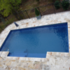 antique travertine unfilled and tumbled outdoor area pool pavers and coping
