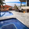 silver travertine unfilled and tumbled outdoor area pool pavers and coping