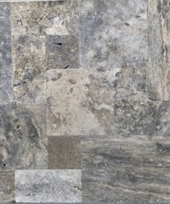 Oyster Travertine Tiles Unfilled and tumbled french pattern