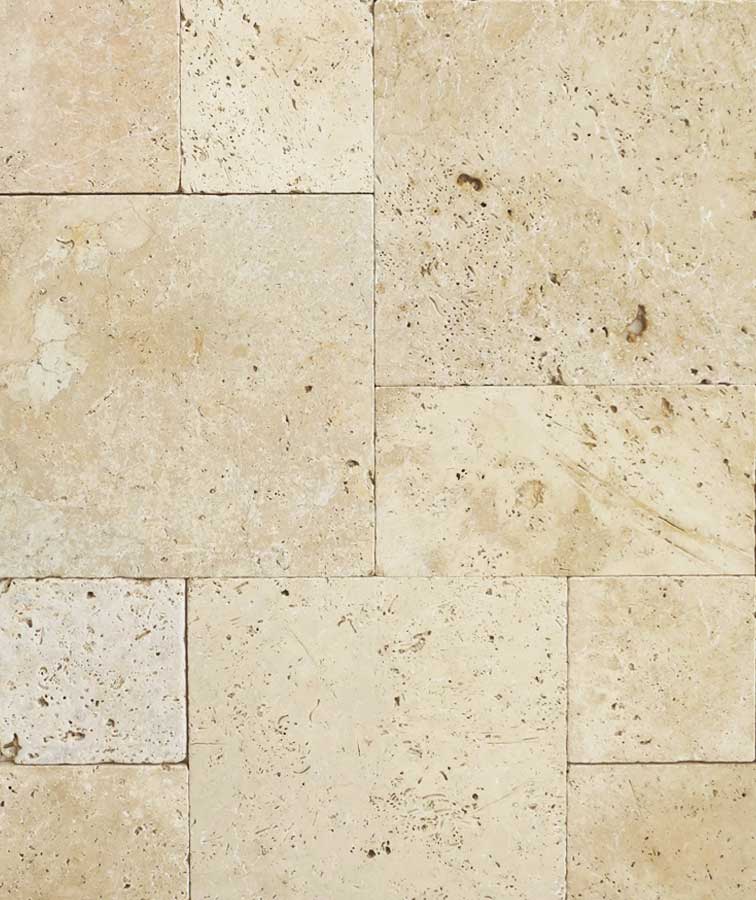 Ivory French Pattern Travertine Tiles and pavers Melbourne 