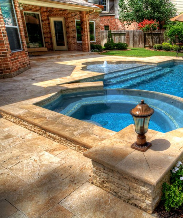 bullnose tiles and travertine pavers for pool coping tiles